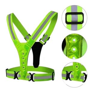 Custom LED Running Belt LED Reflective Vest Running Gear Running Vest Backpack With LED and Bottle